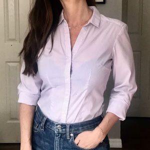 BOGO! H&M Lavender Striped Button Down Shirt
